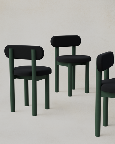 Upholstered Tide Chairs Cluster