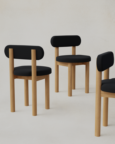 Upholstered Tide Chairs Cluster