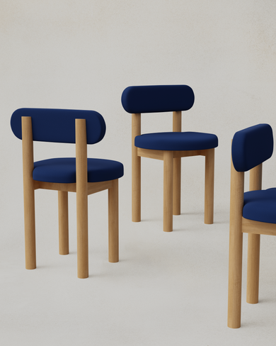 Upholstered Tide Chairs Cluster