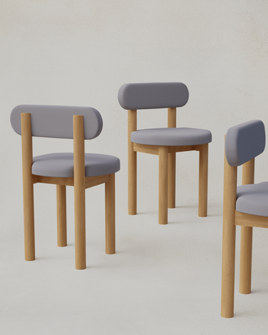 Upholstered Tide Chairs Cluster
