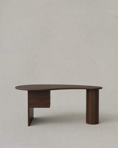 Kidney Desk with Two Drawers
