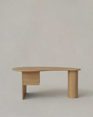 Kidney Desk with Two Drawers