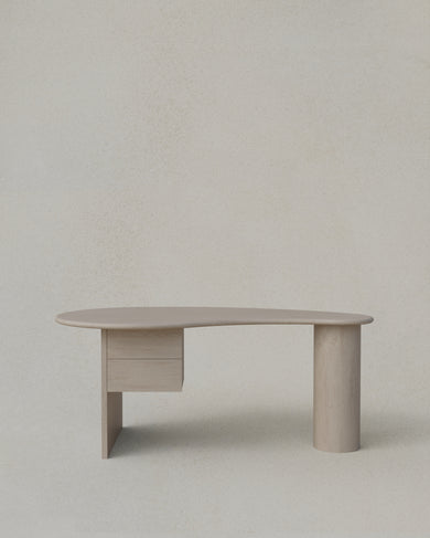 Kidney Desk with Two Drawers