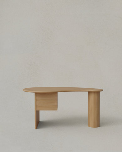 Kidney Desk with Two Drawers