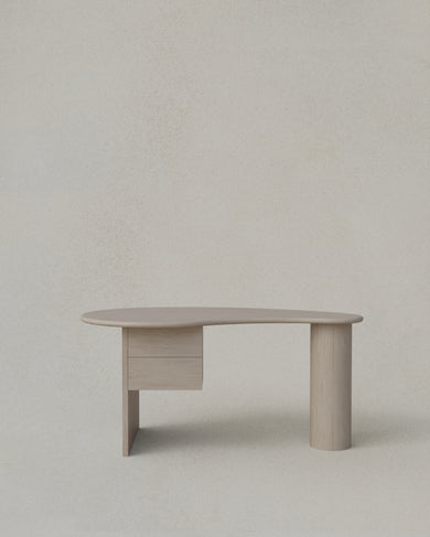 Kidney Desk with Two Drawers