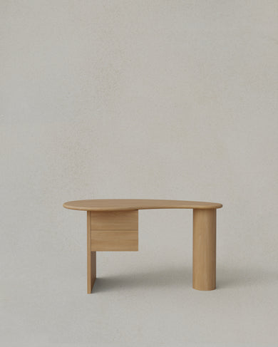 Kidney Desk with Two Drawers