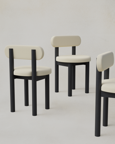 Upholstered Tide Chairs Cluster
