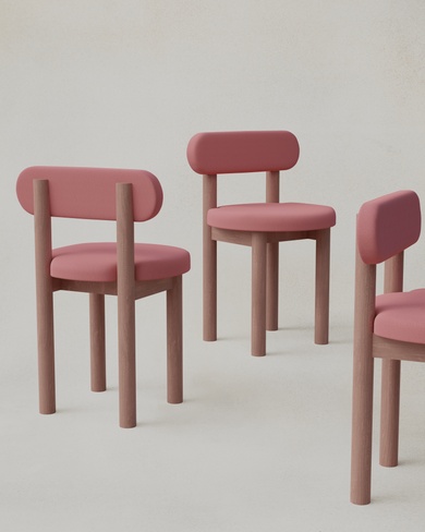 Upholstered Tide Chairs Cluster